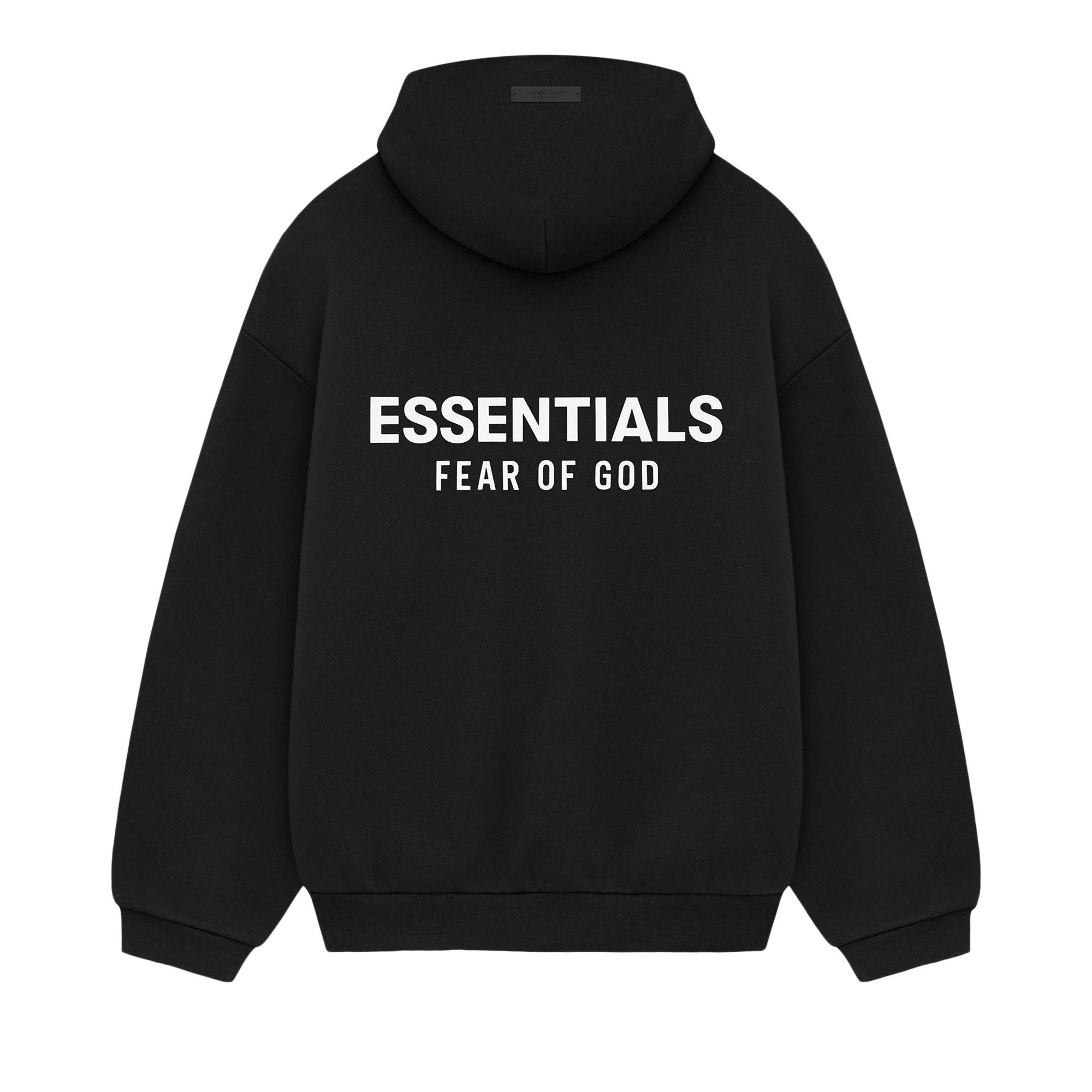 Fear of God Essentials Fleece Hoodie (FW24) Black