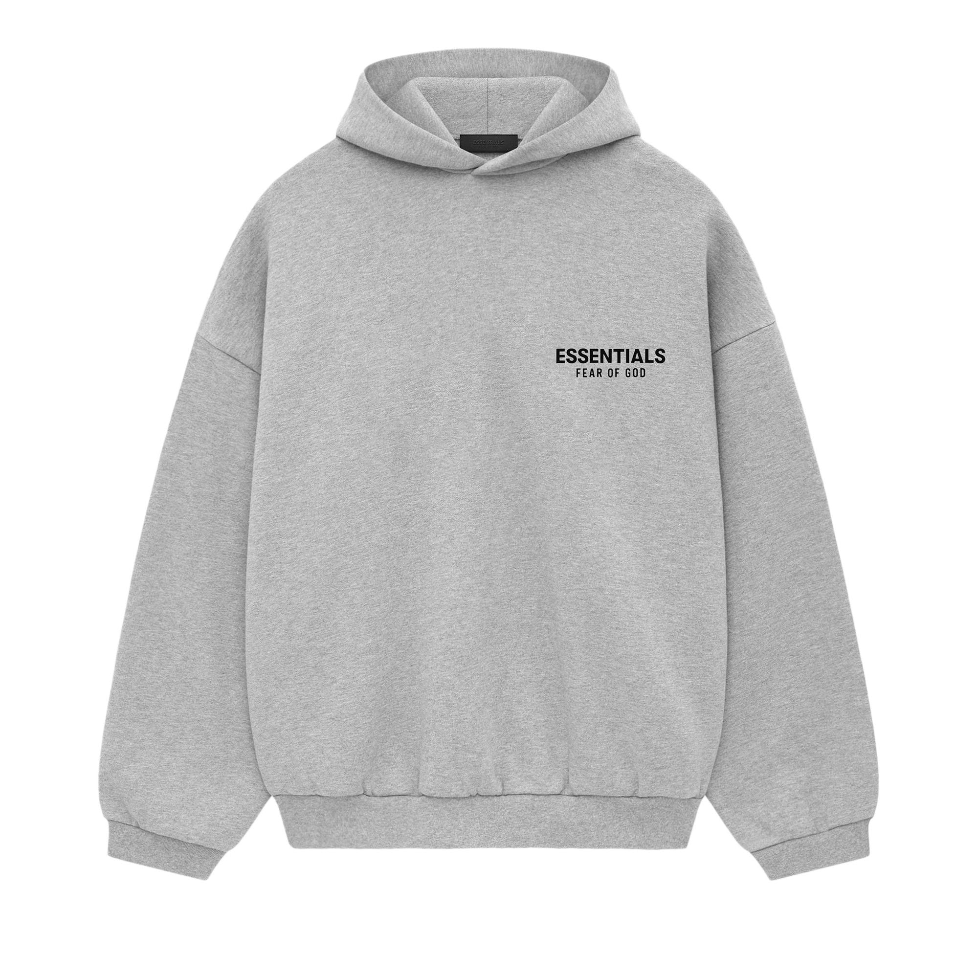 Fear of God Essentials Fleece Hoodie (FW24) Light Heather Gray