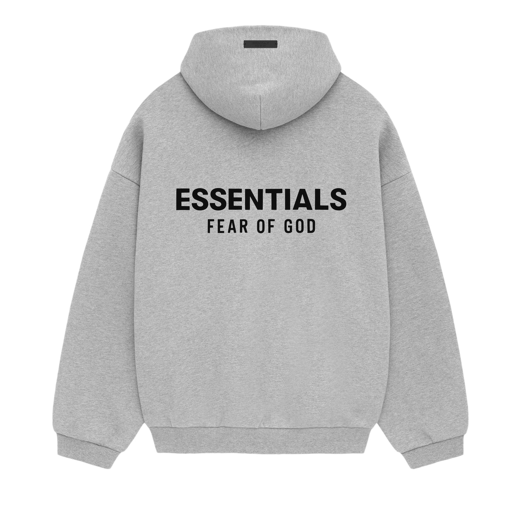Fear of God Essentials Fleece Hoodie (FW24) Light Heather Gray