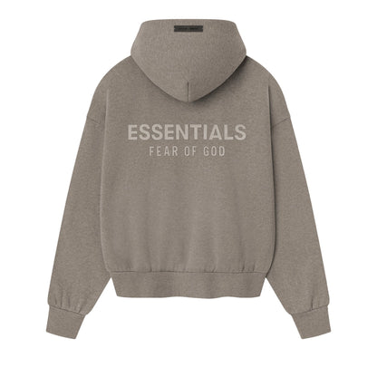 Fear of God Essentials Fleece Hoodie (FW25) Homestead Heather