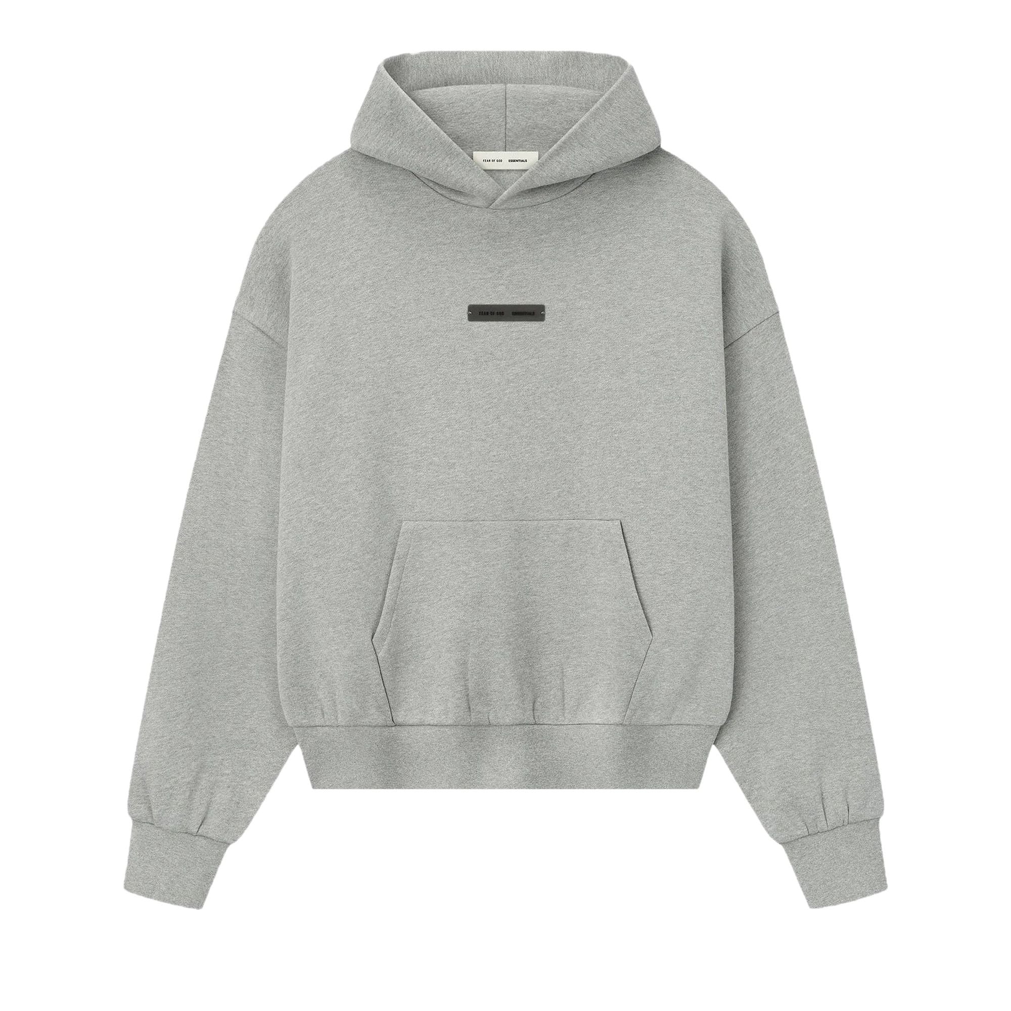 Fear of God Essentials Fleece Hoodie (FW25) Concrete Heathe