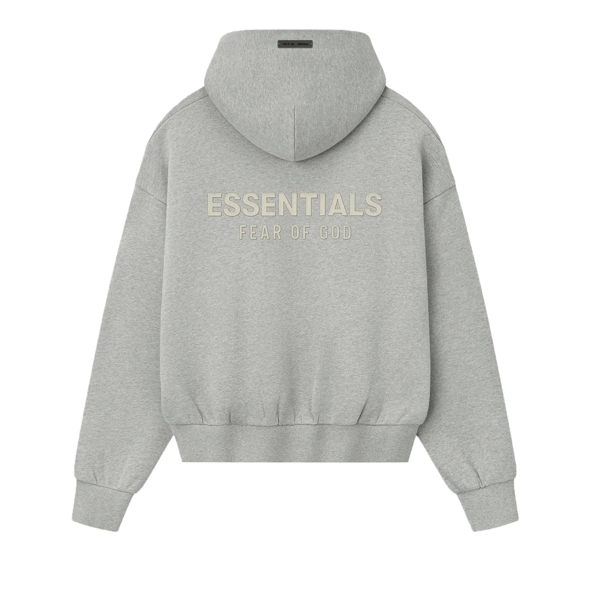 Fear of God Essentials Fleece Hoodie (FW25) Concrete Heathe