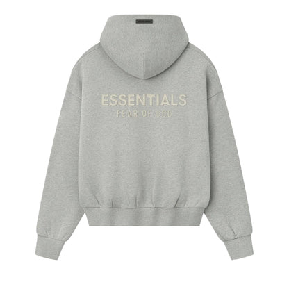 Fear of God Essentials Fleece Hoodie (FW25) Concrete Heathe